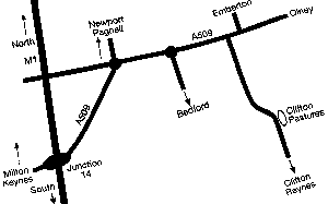 map to Clifton Pastures B&B B and B BandB BED AND BREAKFAST Bed & Breakfast