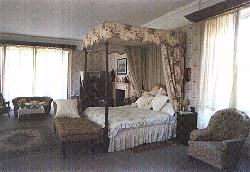 The victorian bedroom at Hammerwood Park